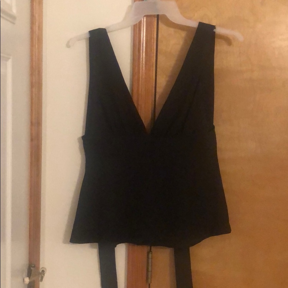 Black low cut top